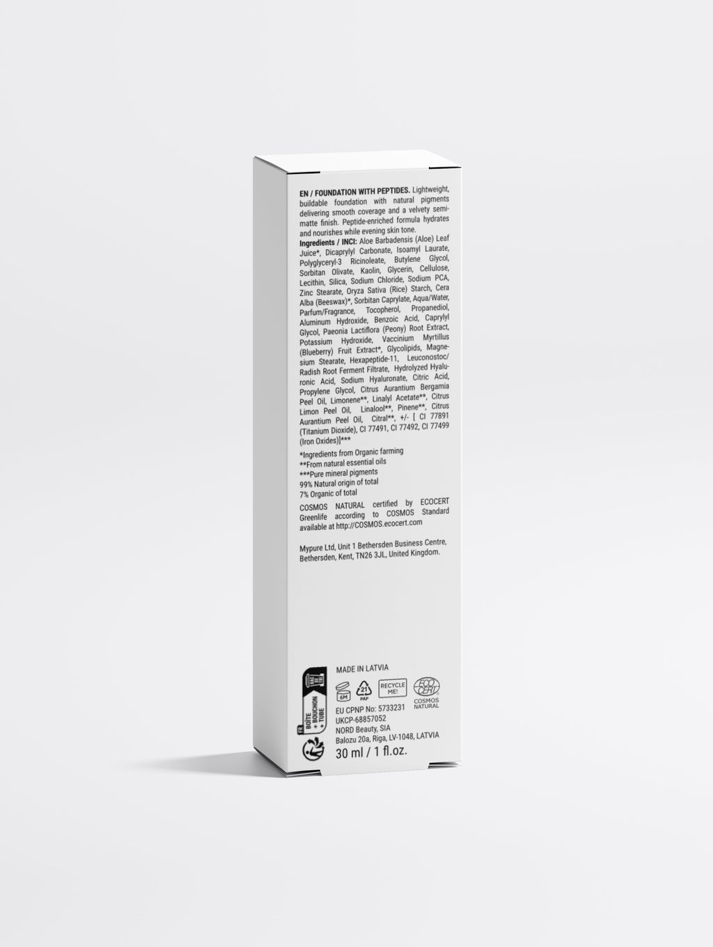 Foundation with Peptides (10 shades)