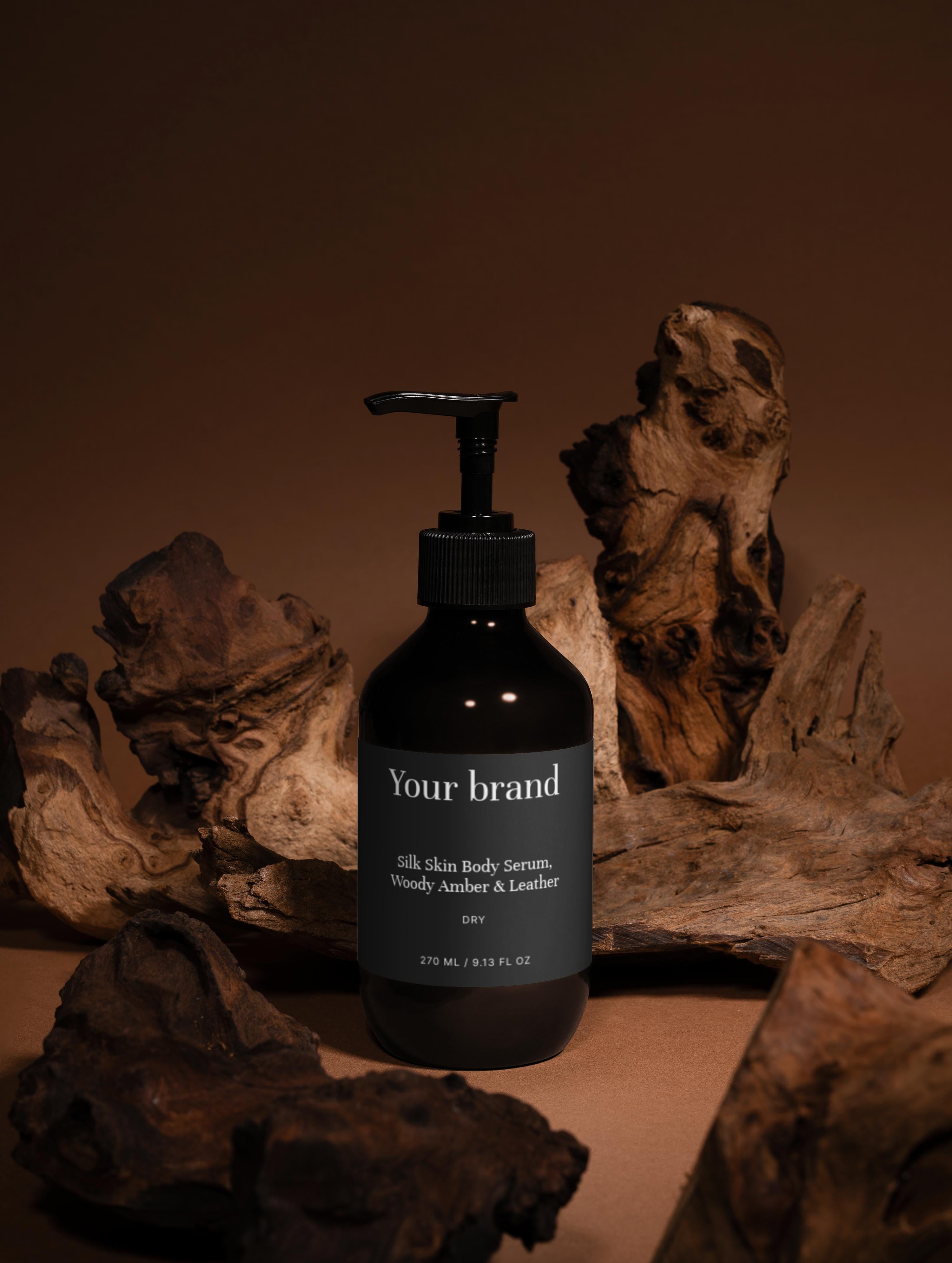 Silk Skin Körper-Serum, holziger Amber & Leder