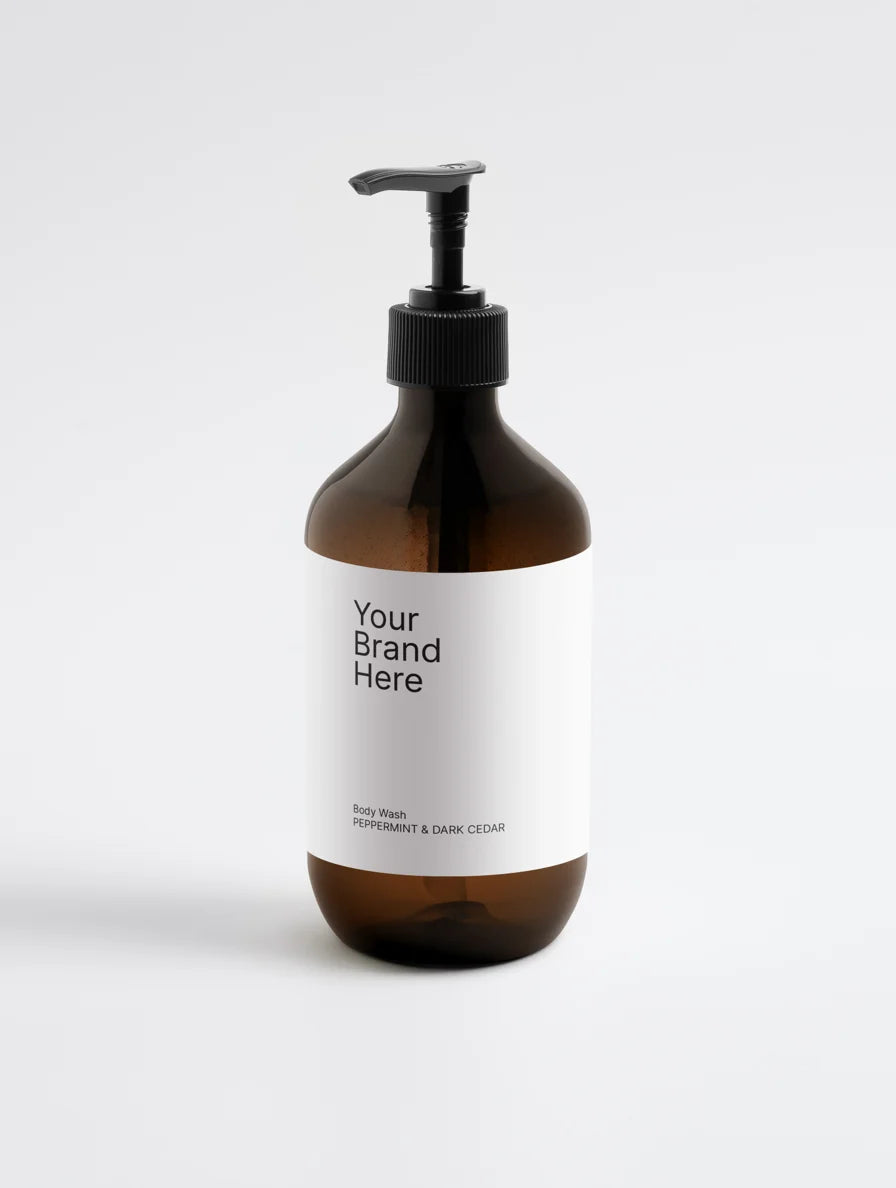 Hand & Body Wash, Peppermint & Dark Cedar